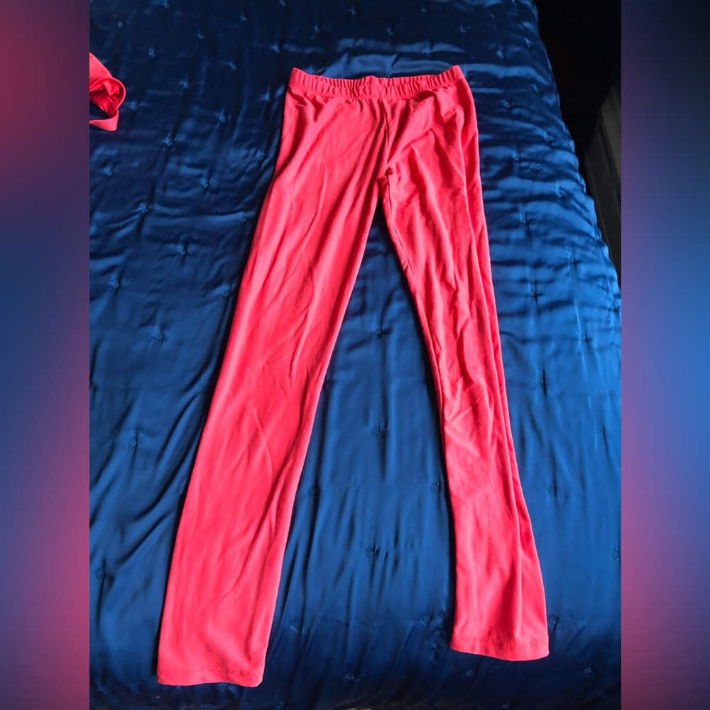 Spirit Halloween red leggings